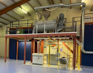 Bild zu Pulvermischer mit Ventilsack-Abfüllwaage  WINKWORTH