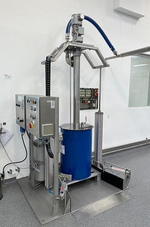 Bild zu stationäre Behälter Entleerung und Dosierung  NETZSCH