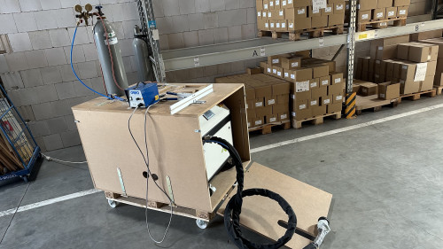 42302: Vakuumspüleinheit für das Verpacken von Paletten unter Schutzgas  VQM