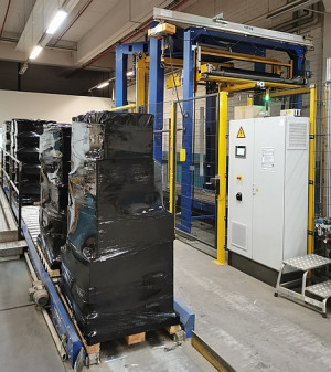 Bild zu Vollautomatische Paletten-Stretchmaschine  STREMA